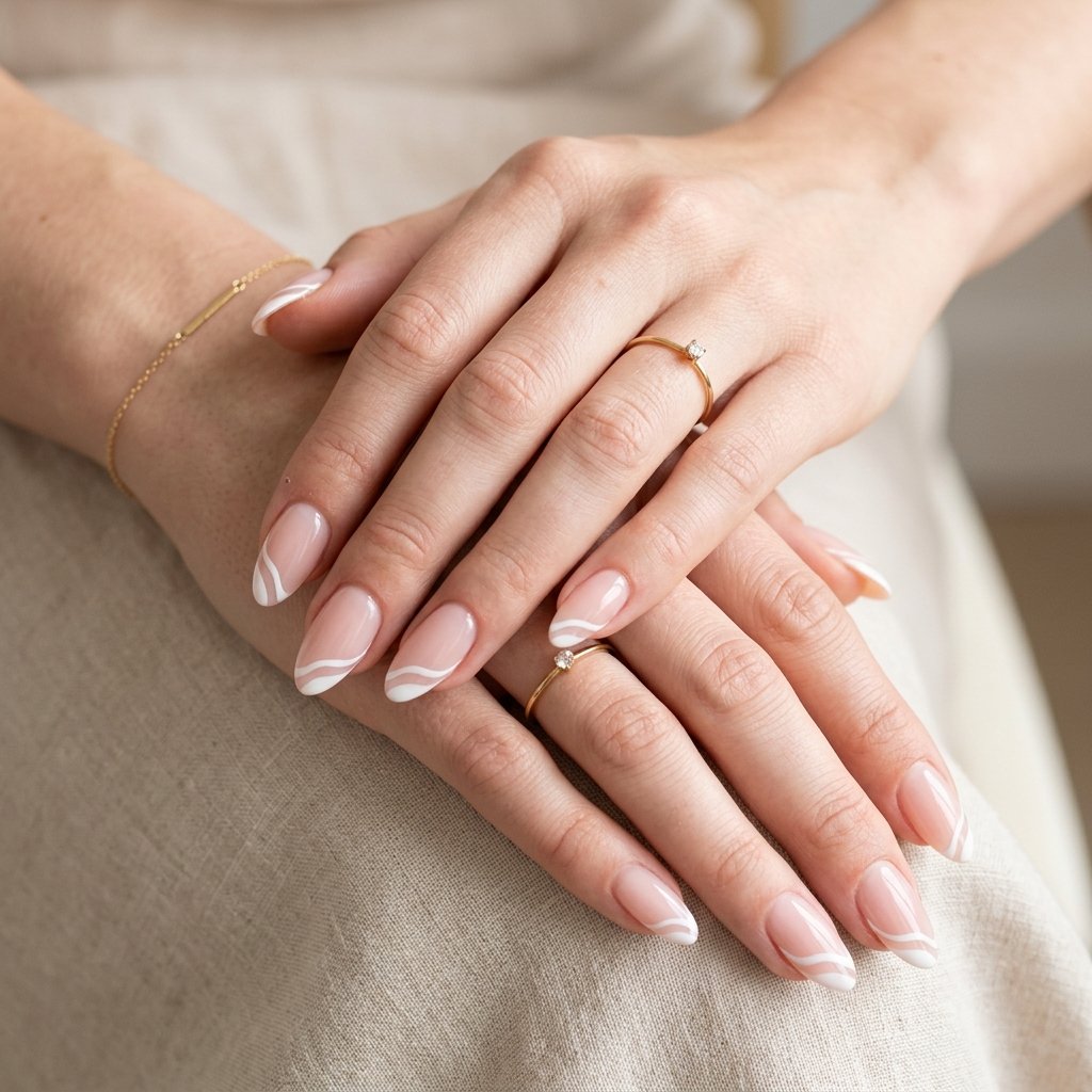 Classic French Wave Nails