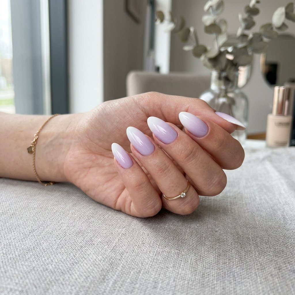 Lavender Breeze Ombre Nails